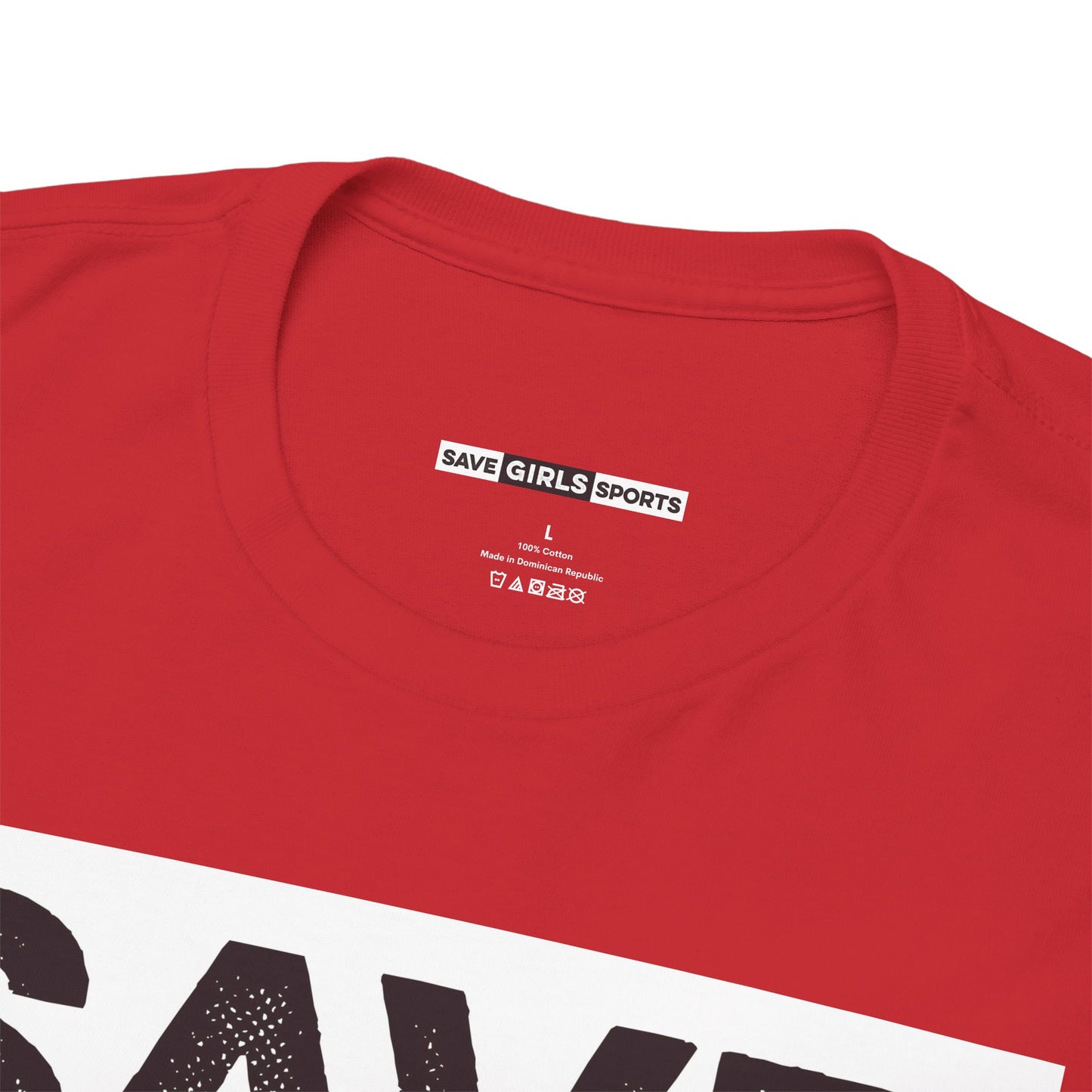 Save Girls Sports Cotton Tee (Red)