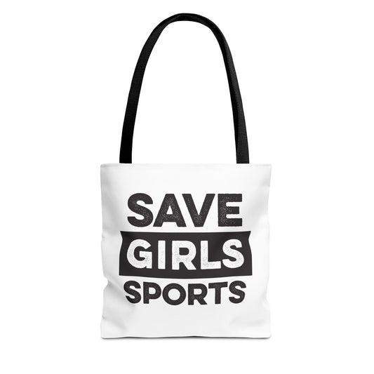 Save Girls Sports Tote Bag (White)