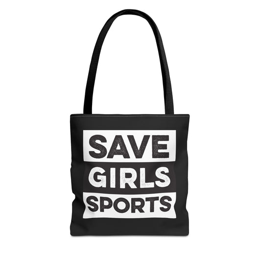 Save Girls Sports Tote Bag (Black)