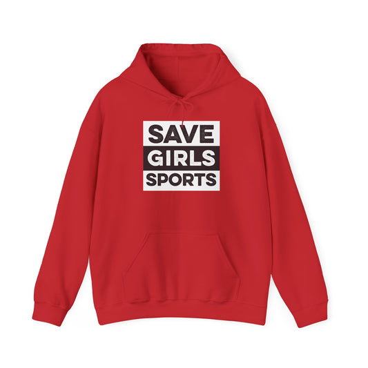Save Girls Sports Unisex Heavy Blend™ Hooded Sweatshirt (Red)